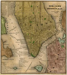 Städte New-York und Brooklyn, um 1847